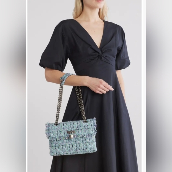 Kurt Geiger Brixton Tweed Lock Shoulder bag. - Picture 8 of 8